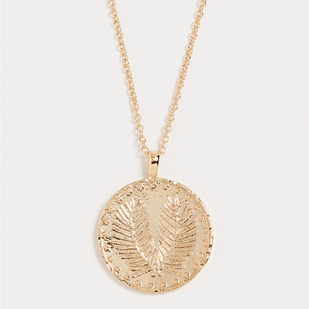 Gorjana Palm Coin Necklace
